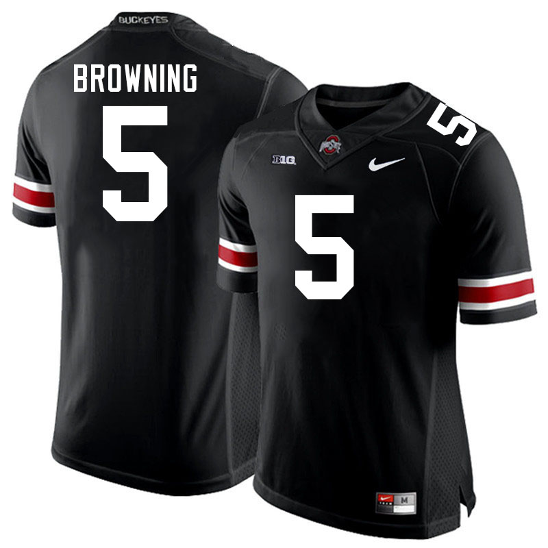 #5 Baron Browning Ohio State Buckeyes Jerseys Football Stitched-Black